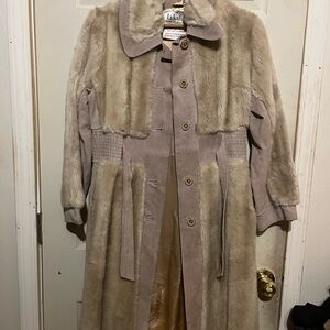 Women's Beige Fur Coat